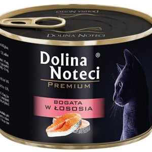 Dolina Noteci Premium Kot Bogata w łososia puszka 185g - 1 zdjęcie