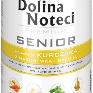 Dolina Noteci PREMIUM senior bogata w kurczaka puszka 400g - 1 zdjęcie