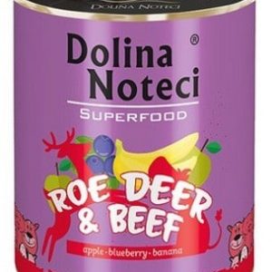 Dolina Noteci Premium Superfood Pies Sarna i wołowina puszka 800g - 1 zdjęcie