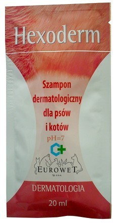 Eurowet Hexoderm - Szampon dermatologiczny saszetka 20ml - 1 sztuka 9891 - 1 zdjęcie