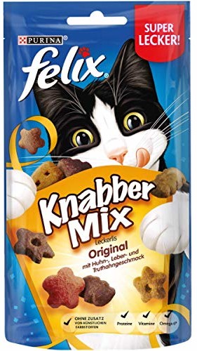 Felix KnabberMix pyszne dla kotów, opakowanie 8 szt. (8 x 60 g worek) - 1 zdjęcie