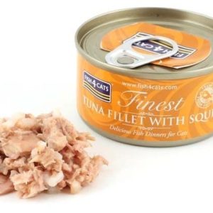 Fish4Dogs Fish4Cats Filety z Tuńczyka z Kałamarnicami 70g - 1 zdjęcie