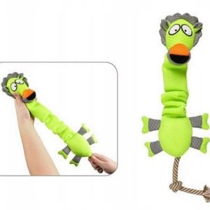 Flamingo Zabawka dla psa Neon lew ze sznurem 30cm - 1 zdjęcie