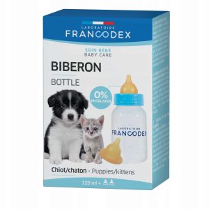 Francodex Butelka Do Karmienia Szczeni + 2 smoczki - 1 zdjęcie