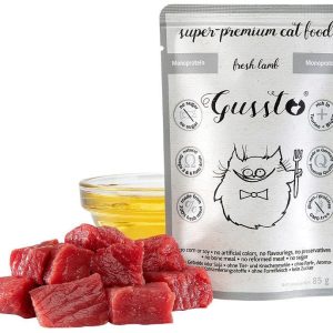 Gussto Gussto Cat - świeża jagnięcina saszetka 85g - 1 zdjęcie