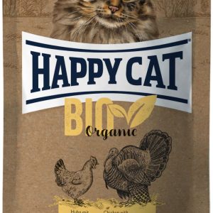 HAPPY CAT Bio Kurczak z Indykiem 85g - 1 zdjęcie