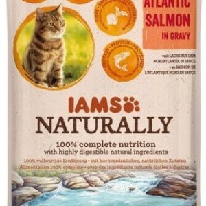 Iams Naturally Adult Cat with North Atlantic Salmon in Gravy 85 g DARMOWA DOSTAWA OD 95 ZŁ! - 1 zdjęcie