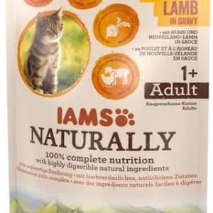 Iams Naturally z kurczakiem i jagnięciną nowozelandzką w sosie 85 g - 1 zdjęcie