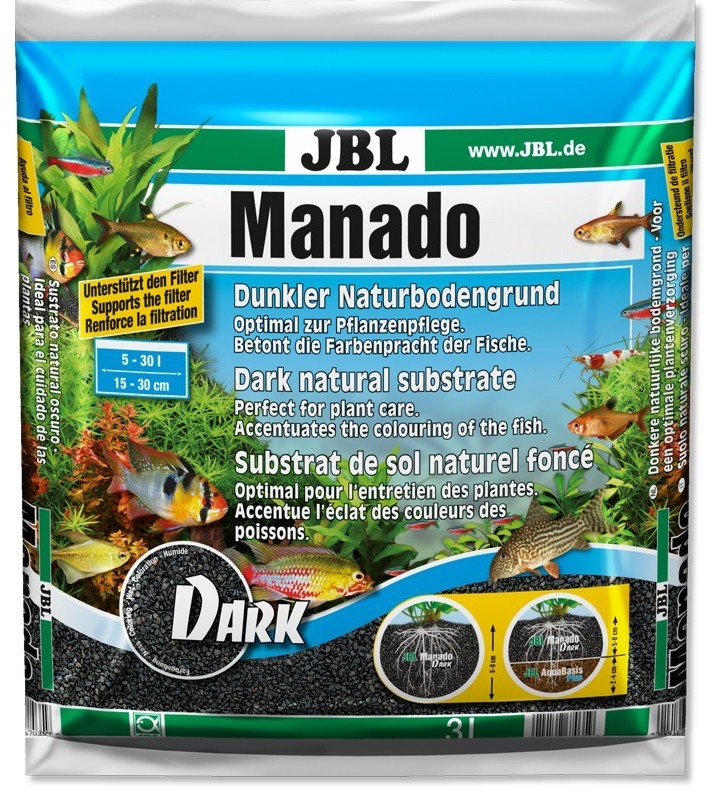 JBL JBL Manado Dark 3l - podłoże dla roślin MANADO DARK 3L - 1 zdjęcie