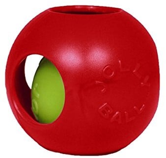 Jolly Pets joll043 a psy do zabawy  teaser ball, 25 cm, czerwony - 1 zdjęcie