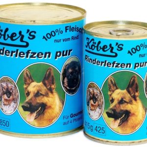 Koebers Karma mokra dla psa KOEBERS Rinderlefzen Pur, wołowina, 800 g - 1 zdjęcie