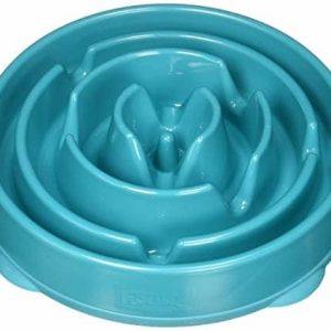 Kyjen Outward Hound Fun Feeder Slow Feed interaktywna miska na karmę dla psów, rozmiar L, morska zieleń - 1 zdjęcie