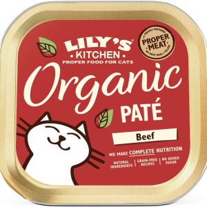 Lilys Kitchen Organic Pate Beef Mokra Karma dla kota op 85g - 1 zdjęcie