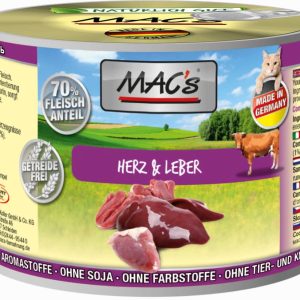 Mac´S Adult Serce z wątróbką Mokra Karma dla kota op 200g - 1 zdjęcie