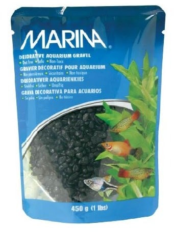 Marina element dekoracyjny do akwariów, żwiru, 450 g, czarny - 1 zdjęcie