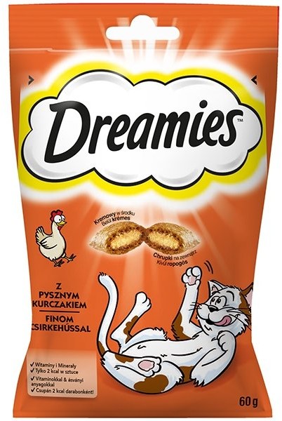 Mars Karma dla kota DREAMIES Z pysznym kurczakiem, 60 g - 1 zdjęcie
