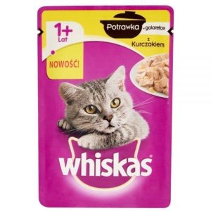 Mars Whiskas potrawka w galaretce z kurczakiem karma pełnoporcjowa 85 g - 1 zdjęcie
