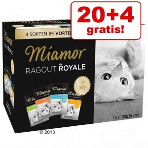 Miamor 20 + 4 gratis! Ragout Royale 24 x 100 g Kawałeczki w sosie - 1 zdjęcie