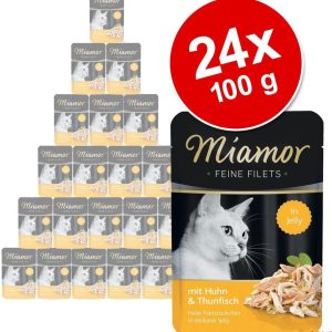 Miamor Feine Filets W Saszetkach, 24 X 100 G - Kurczak Z Pomidorami - 1 zdjęcie