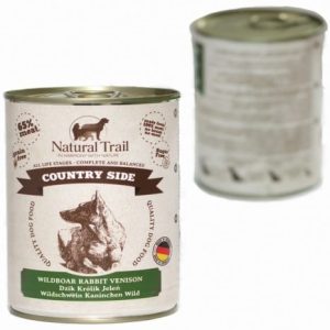 Natural Trail NATURAL TRAIL COUNTRY SIDE Wildboar with Rabbit and Venison 800g karma w puszce dla psów dzik z królikiem - 1 zdjęcie