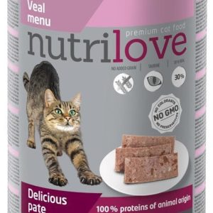 NUTRILOVE Nutrilove Pate cielęcina 400g KNTL010_PAK12 - 1 zdjęcie