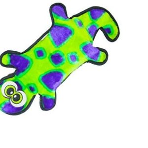 Outward Hound zewnętrznych Hound kyjen invitox ncibles plusz Gecko bez wypełnienia wytrzymały psy zabawki piszczenia służy do zabawy z 2 elementów piszczenia, żółty / zielony - 1 zdjęcie