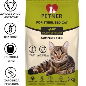 Petner karma dla kotów sterylizowanych 3 kg - 1 zdjęcie