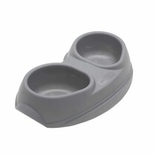 Podwójna Miska Comfy Space Bowl 2X200 ML Szara - 1 zdjęcie