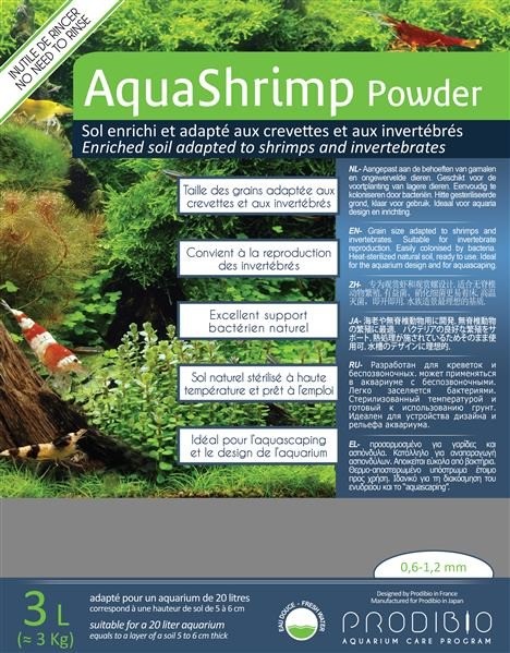 Prodibio Prodibio AquaShrimp Powder 3 l (+ PRO868 BacterKit Soil 6 amp.) - 1 zdjęcie