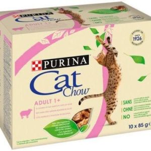 Purina Cat Chow Jagnięcina i zielona fasolka saszetki 10x85g - 1 zdjęcie