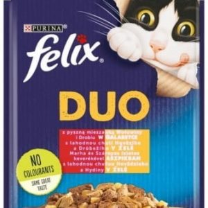 Purina Felix Fantastic Fantastic Duo wołowina/drób galaretka saszetka 85g - 1 zdjęcie