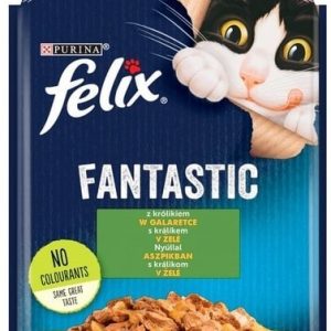 Purina Felix Fantastic Fantastic Królik w galaretce saszetka 85g - 1 zdjęcie