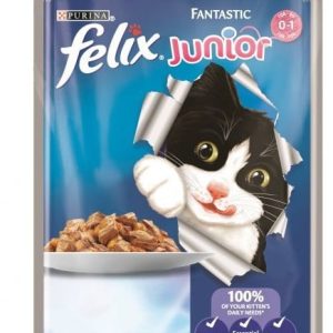 Purina Felix Fantastic Junior karma dla kociąt z kurczakiem 100g - 1 zdjęcie