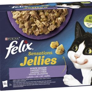 Purina Felix Sensation Jellies Wybór smaków Mokra Karma (galaretka) 12x85g - 1 zdjęcie