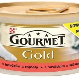Purina Gourmet Gold Savoury Cake z Wołowiną i pomidorami 85g 13064 - 1 zdjęcie