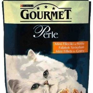 Purina Gourmet Perle mini fileciki mokra karma dla kota z kurczakiem w sosie 85g - 1 zdjęcie