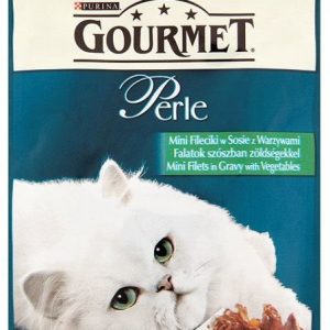 Purina Gourmet Perle mini fileciki mokra karma dla kota z wołowiną i marchewkš 85g - 1 zdjęcie