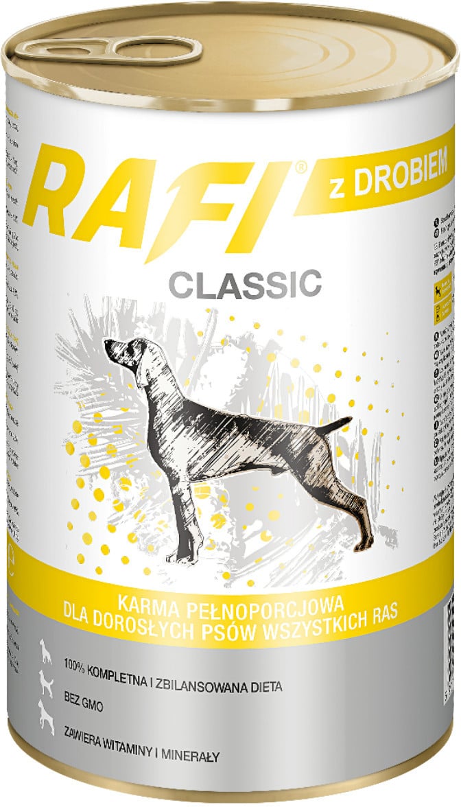 Rafi Classic Dog Karma z drobiem 1240g - 1 zdjęcie