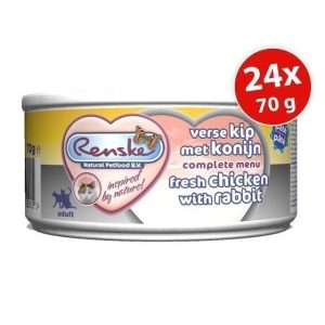 Renske dla kotów Renske fresh meat Chicken & Rabbit 24x70g - 1 zdjęcie