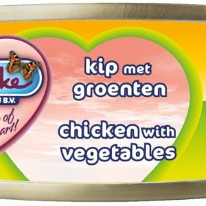 Renske Renske Cat fresh meat chicken with vegetables - kurczak z warzywami, uzupełniająca, filety (70g) 8717185292398 - 1 zdjęcie