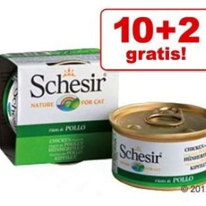 Schesir 10 + 2 gratis! w galarecie 12 x 85 g Tuńczyk z młodymi sardelami - 1 zdjęcie