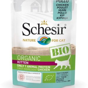 Schesir BIO Kurczak dla kociąt 85 g DARMOWA DOSTAWA OD 95 ZŁ! - 1 zdjęcie