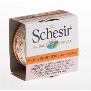 Schesir Natural Kurczak z szynką w sosie 70g - 1 zdjęcie