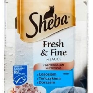 Sheba Fresh & Fine Mini Rybne Dania w sosie 6x50g - 1 zdjęcie