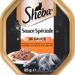 Sheba Sauce Speciale Karma z indykiem i warzywami w sosie dla kota 85g - 1 zdjęcie