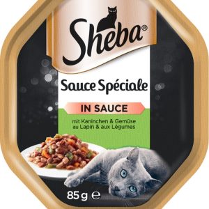 Sheba Sauce Speciale Karma z królikiem i kaczką z warzywami w sosie dla kota 85g - 1 zdjęcie