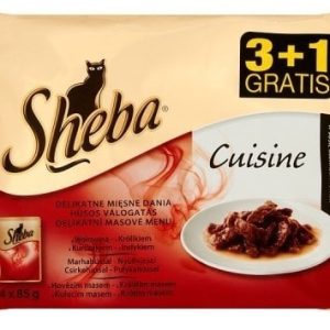 Sheba Selection Mięsne Dania W Sosie - Saszetki 4X85G 3+1 Gratis - 1 zdjęcie