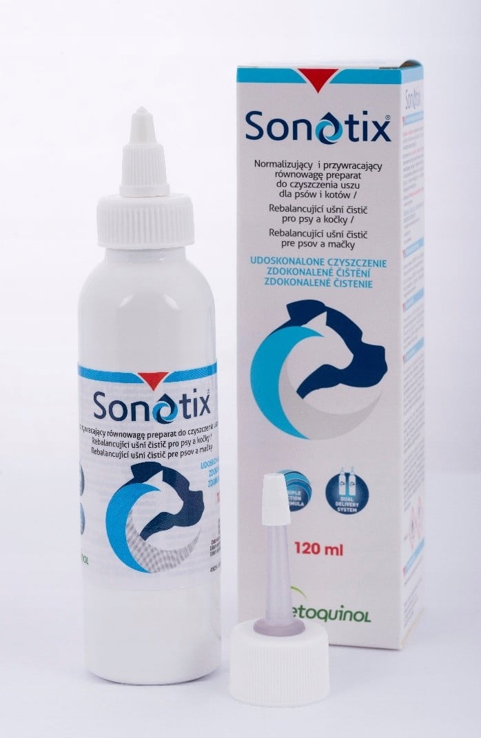Sonotix 120 ml - do czyszczenia uszu pies kot - 1 zdjęcie