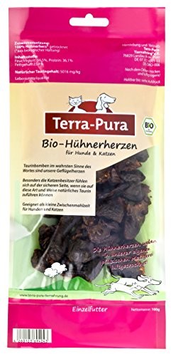 Terra Pura Bio-Przysmak dla psów kury serc 10er Pack (10 X 100 G) 7440004AZ - 1 zdjęcie