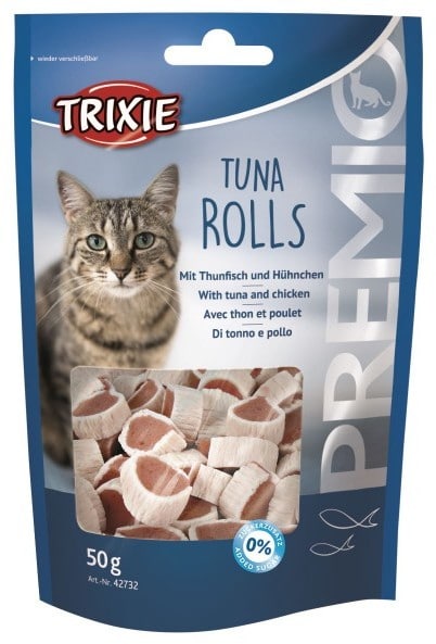 Trixie TRIXIE Przysmak dla kota PREMIO Tuna Rolls |Dwie saszetki karmy Happy Cat GRATIS! - 1 zdjęcie